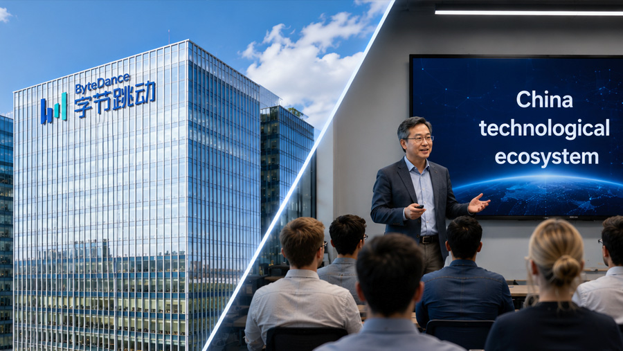 Artificial intelligence business visit in Shanghai